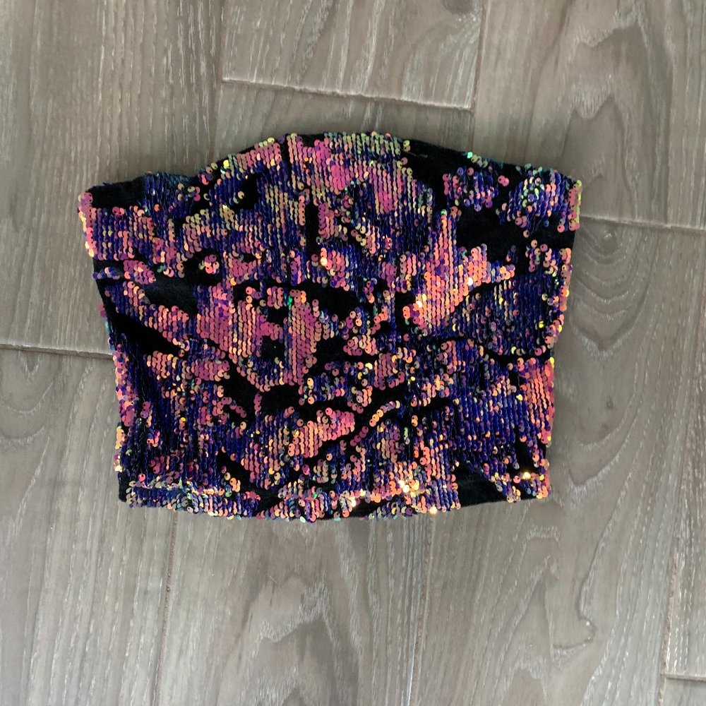 Sequin Tube Top